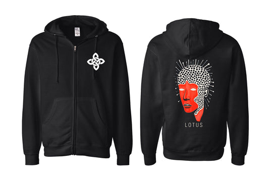 Head Explode Zip-Hoodie BLACK