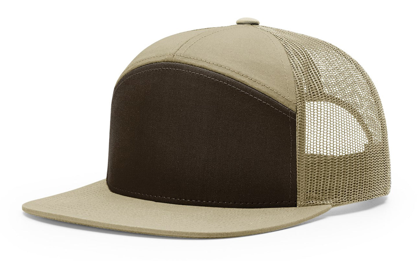 Hat 7-Panel Trucker KHAKI/BROWN