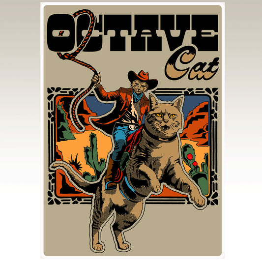 Octave Cat - Cowboy Sticker