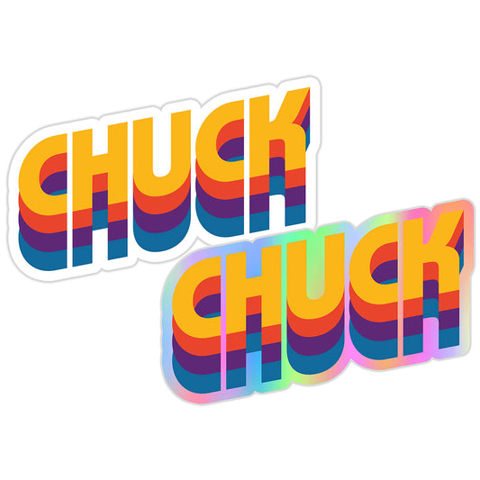 Chuck stickers (2-pack)