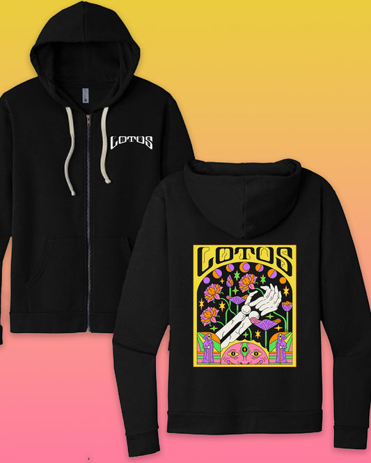 Cursed Bloom Zip-Hoodie BLACK