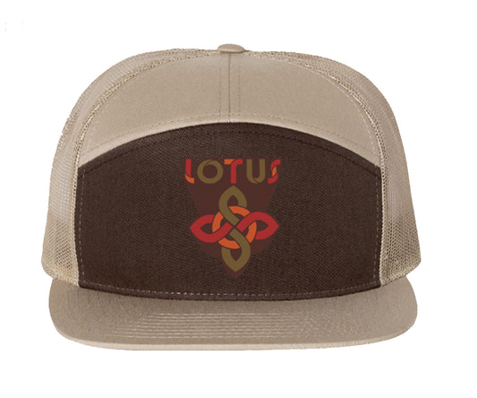 Hat 7-Panel Trucker KHAKI/BROWN
