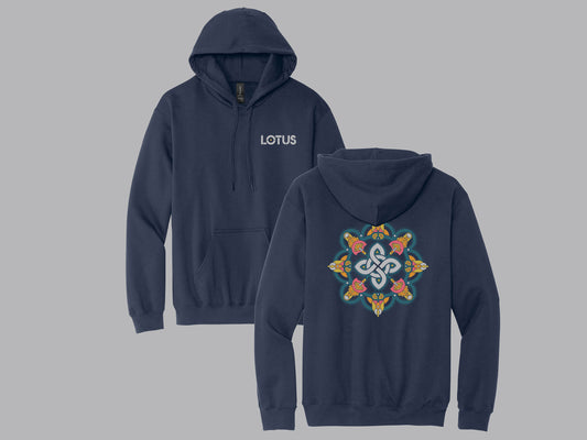 Mandala Pullover Hoodie BLUE