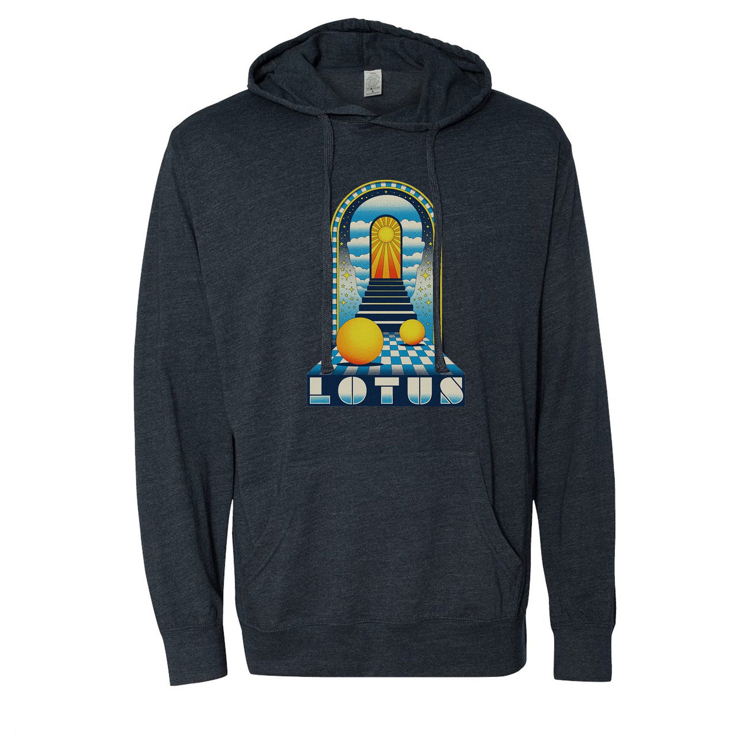 Greet the Mind Lightweight Hooded Pullover (Heather Navy)